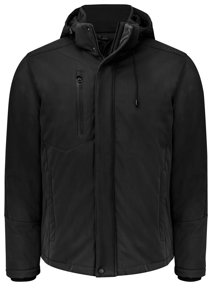 3417 GEVOERDE SOFTSHELL JAS - Zwart