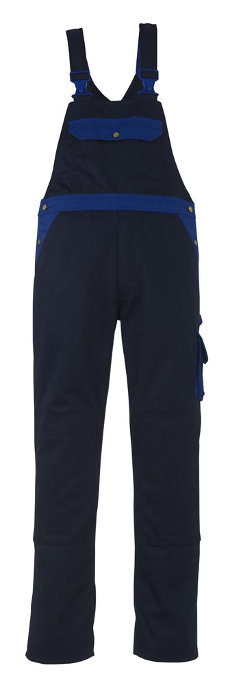 Amerikaanse overall met kniezakken - marine/korenblauw