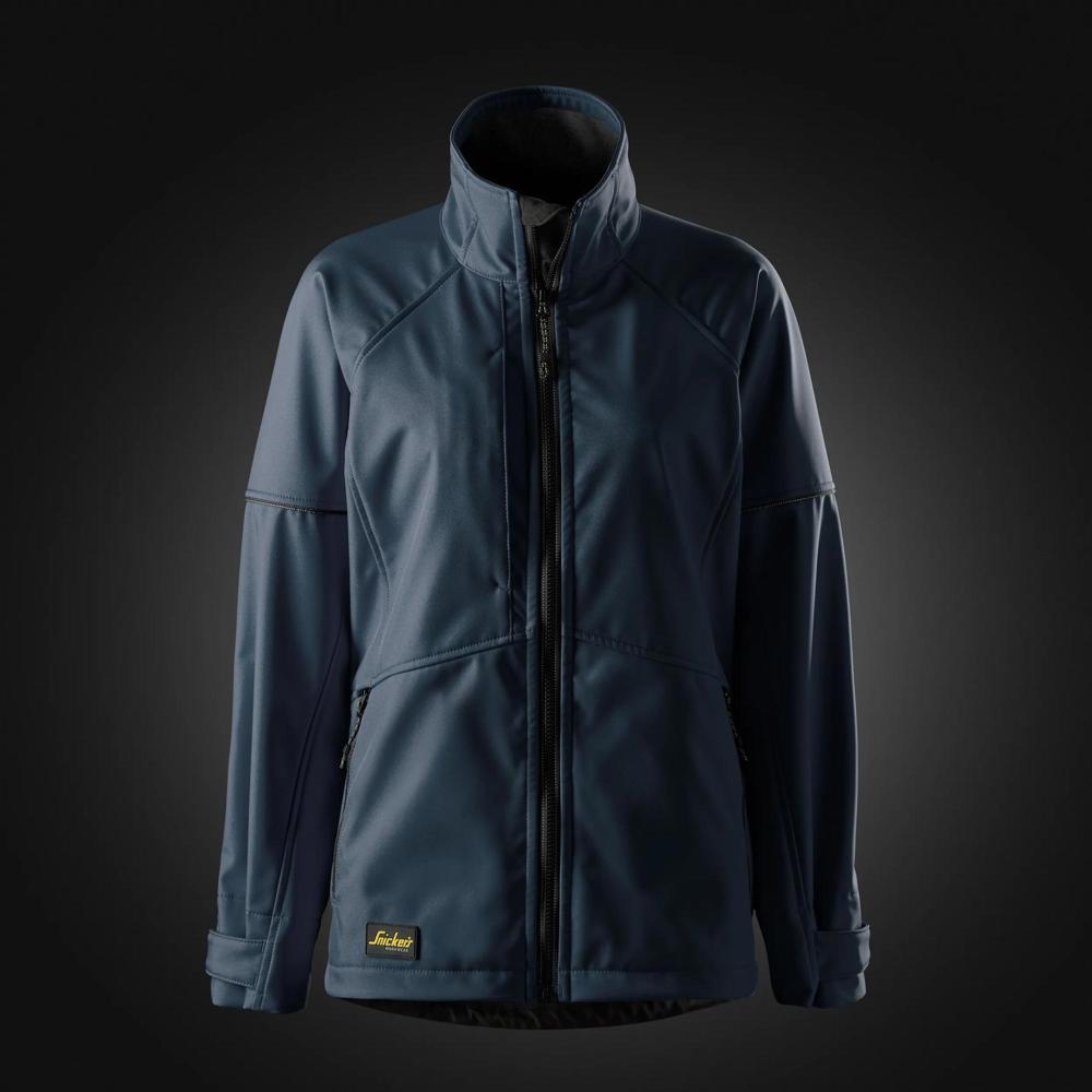 AllroundWork Softshell Dameswerkjas - Donker Blauw - Zwart (9504)