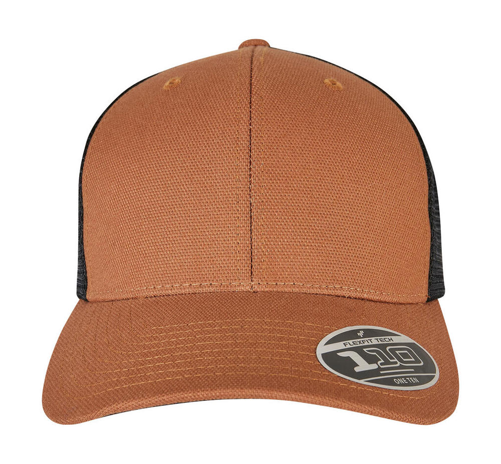 110 Structured Canvas Trucker - Toffee/Black