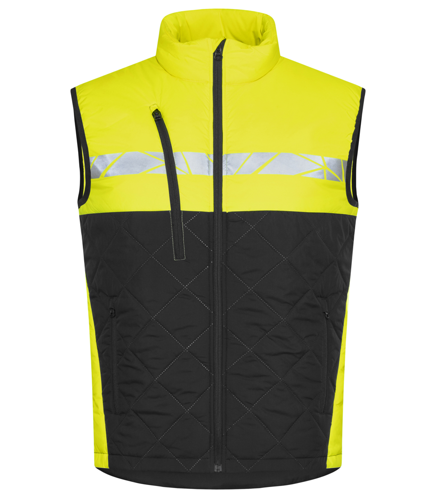 7700 BODYWARMER - Geel/Zwart