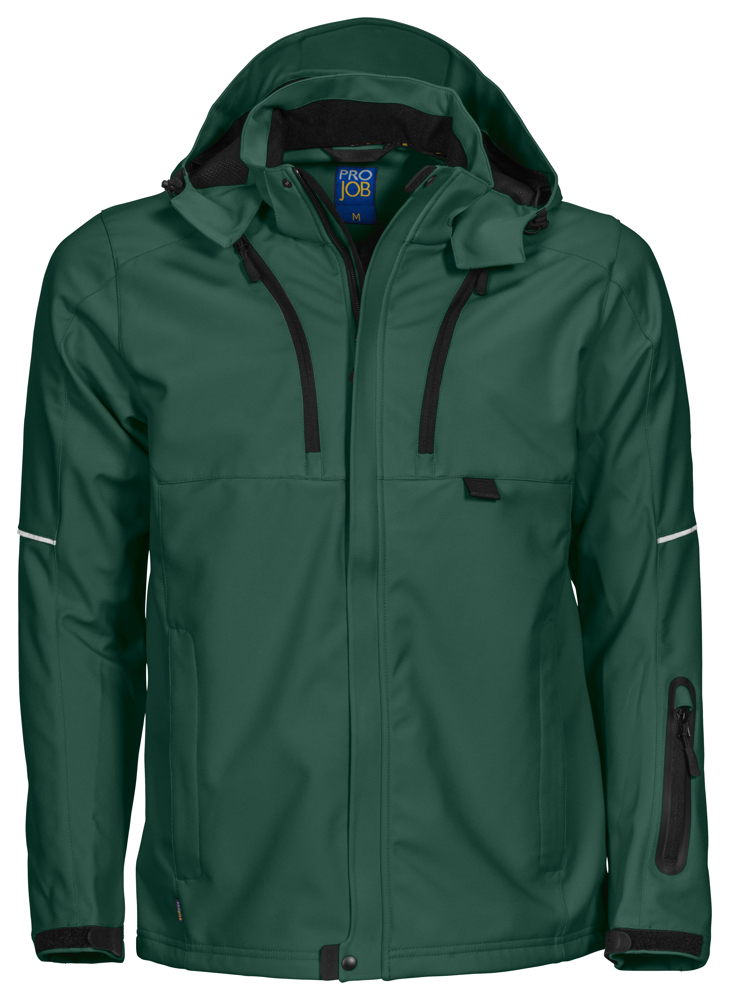 3406 SOFTSHELL JAS - Woudgroen