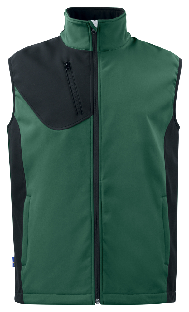 3702 SOFTSHELL BODYWARMER - Woudgroen