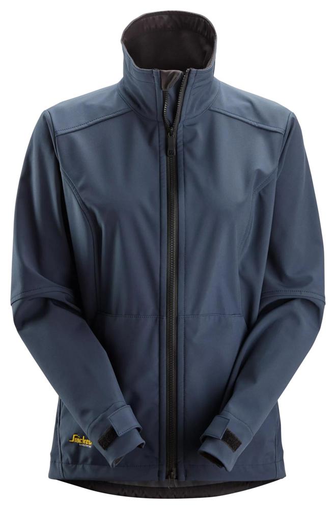 AllroundWork, Winddicht Softshell Damesjack - Donker Blauw (9500)
