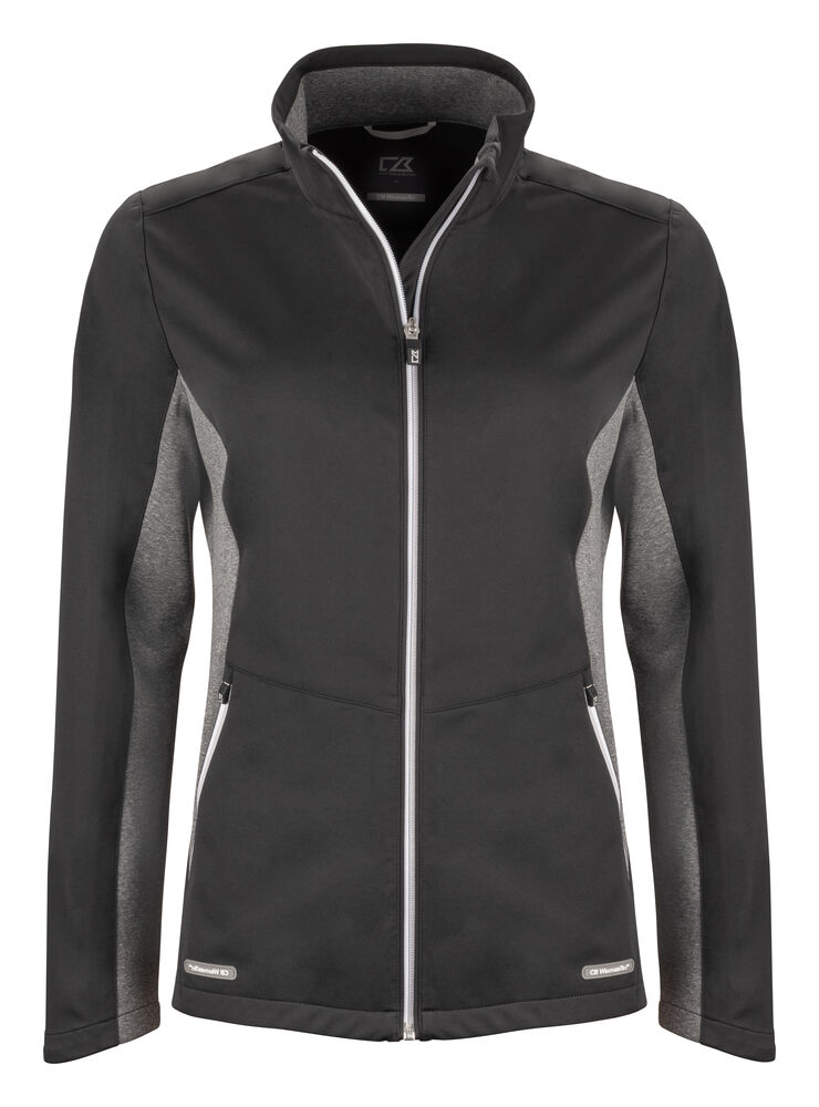 Cutter & Buck - Navigate Softshell Jacket Dames - Zwart