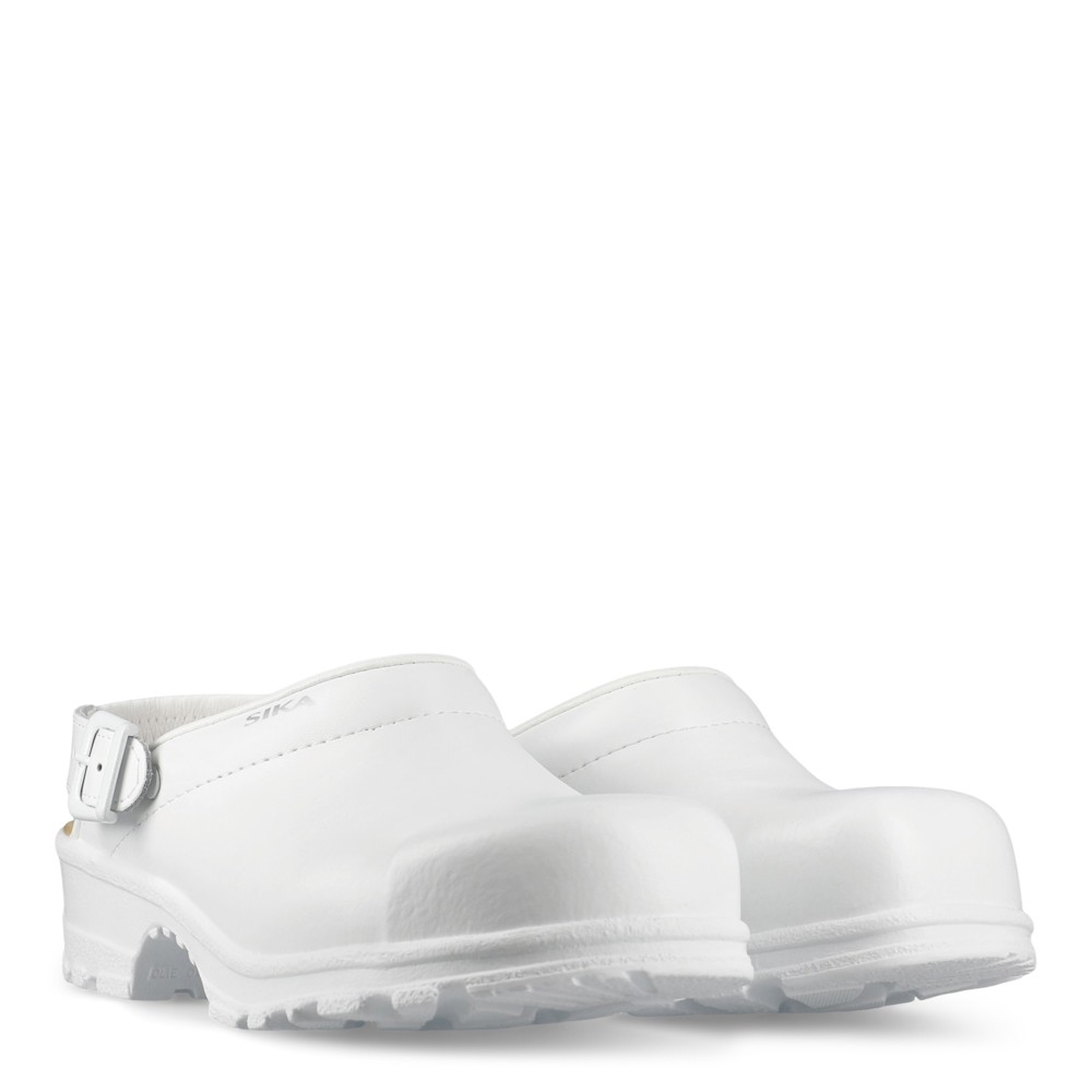 Flex LBS - Open clog w/heel strap - Wit