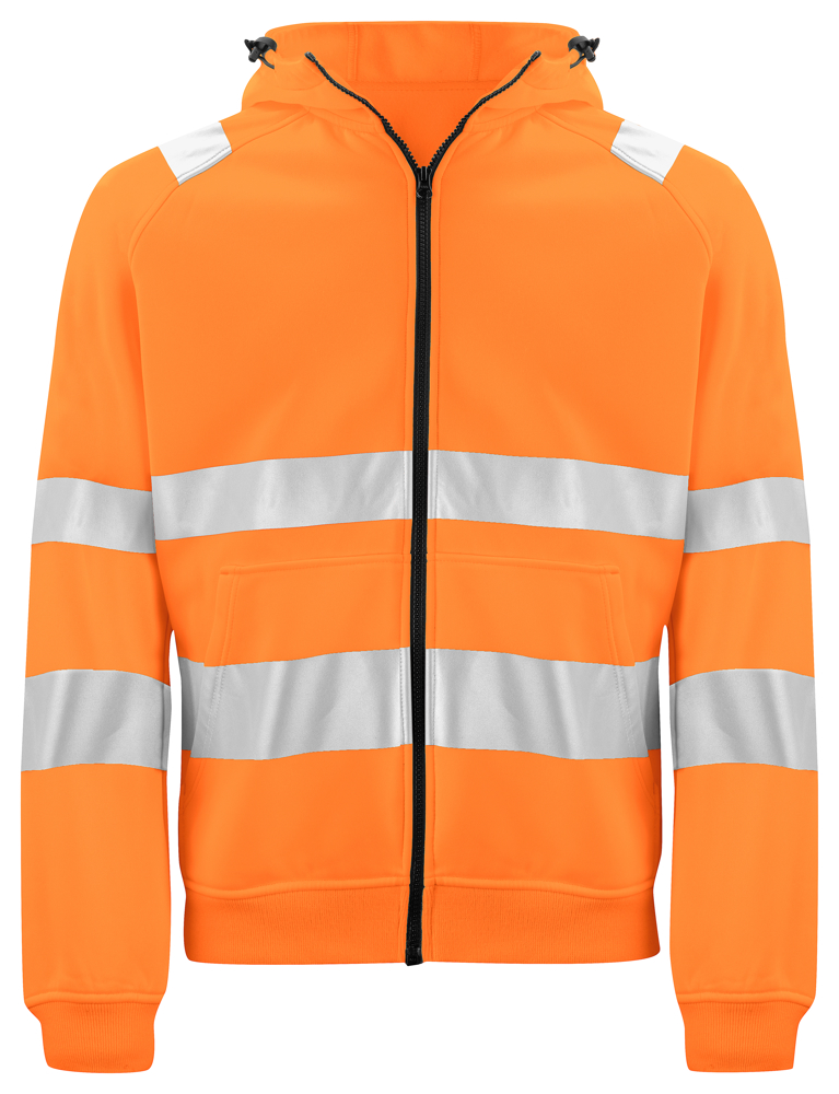 6132 SIGNALISATIEHOODIE EN ISO 20471 KLASSE 3/2 - Oranje/Zwart