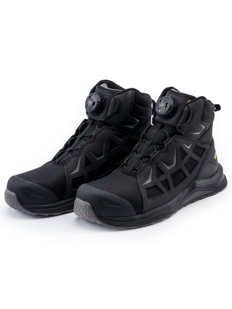 9517 ORYX HOGE SCHOEN S3S - Zwart/Grijs