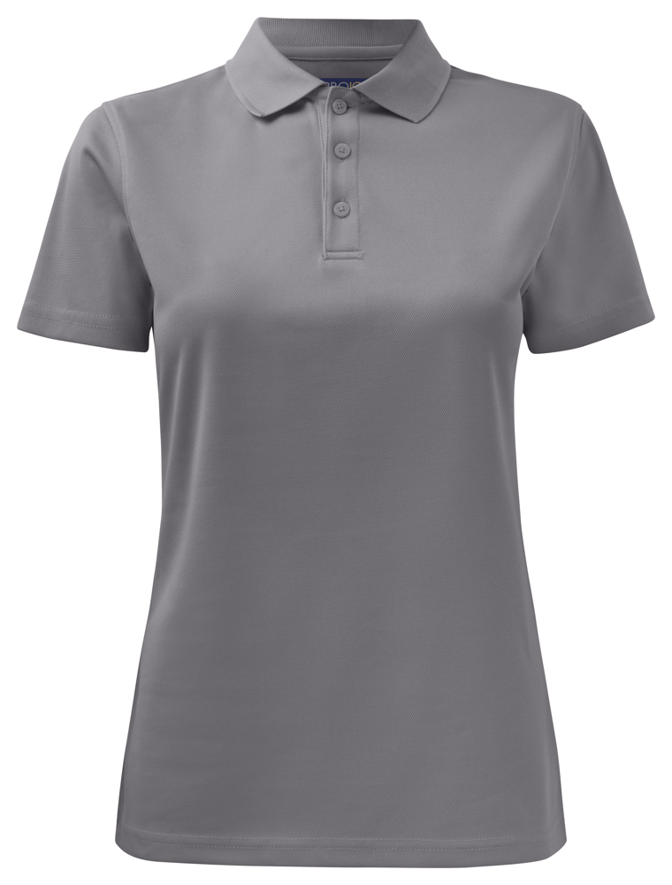 2041 DAMES POLO POLYESTER - steengrijs