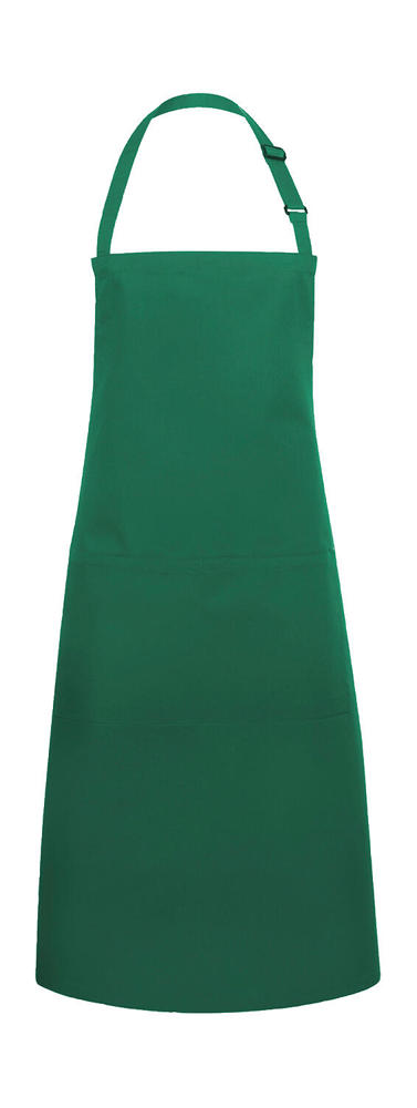 Bib Apron Basic with Pocket - Forest Green
