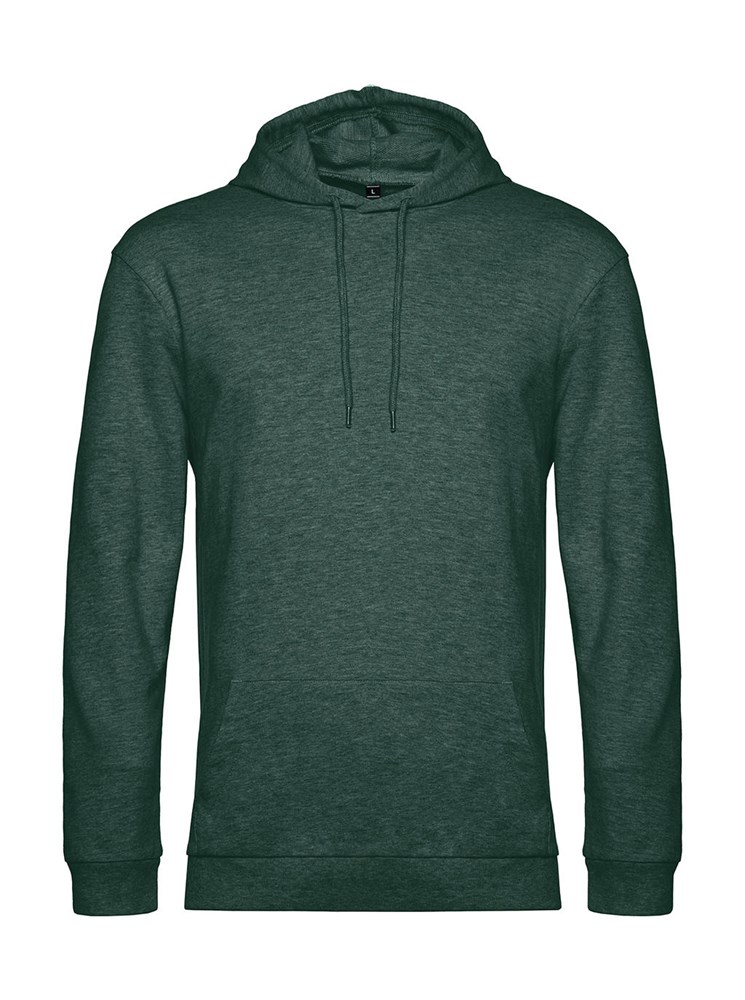 #Hoodie French Terry - Heather Dark Green