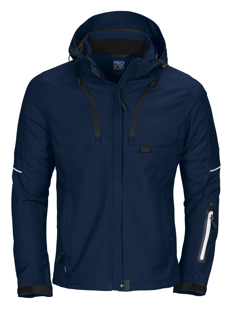3412 DAMES SOFTSHELL JAS - Marine