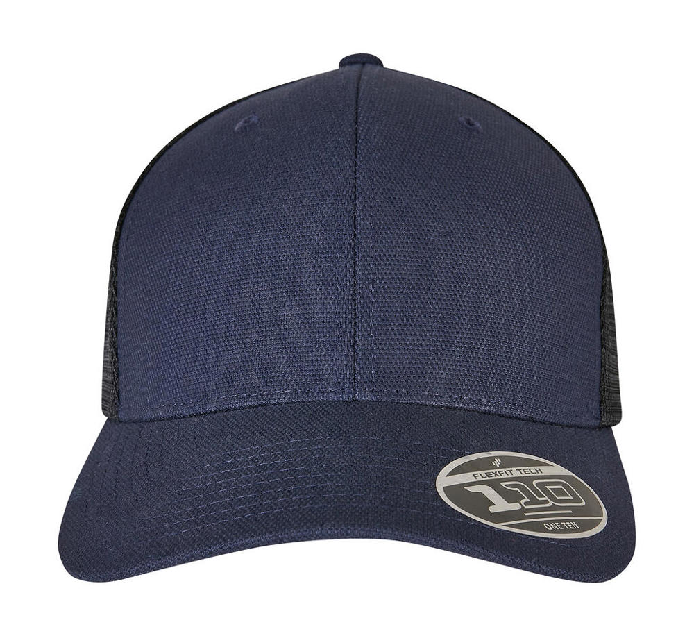 110 Structured Canvas Trucker - Navy/Black