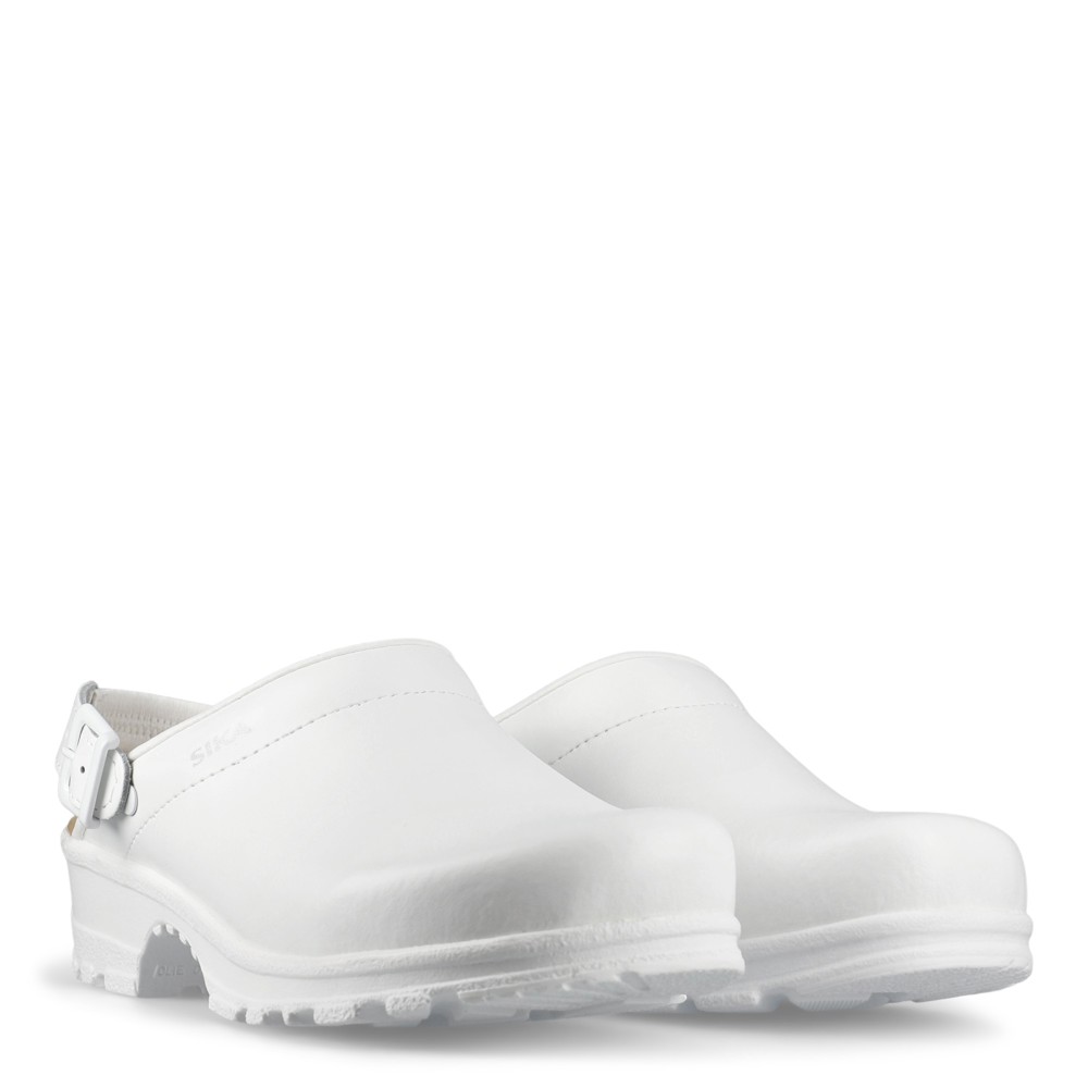 Flex LBS - Open clog w/heel strap - Wit