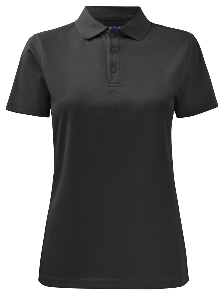2041 DAMES POLO POLYESTER - Zwart