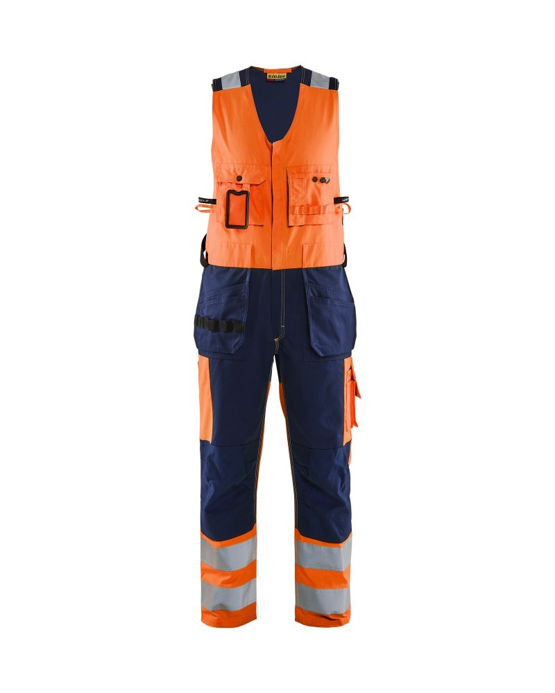 Amerikaanse overall High Vis - High Vis Oranje/Marineblauw (5389)