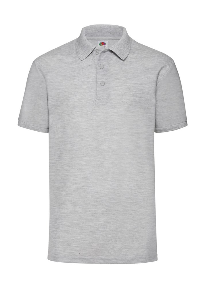 65/35 Polo - Heather Grey